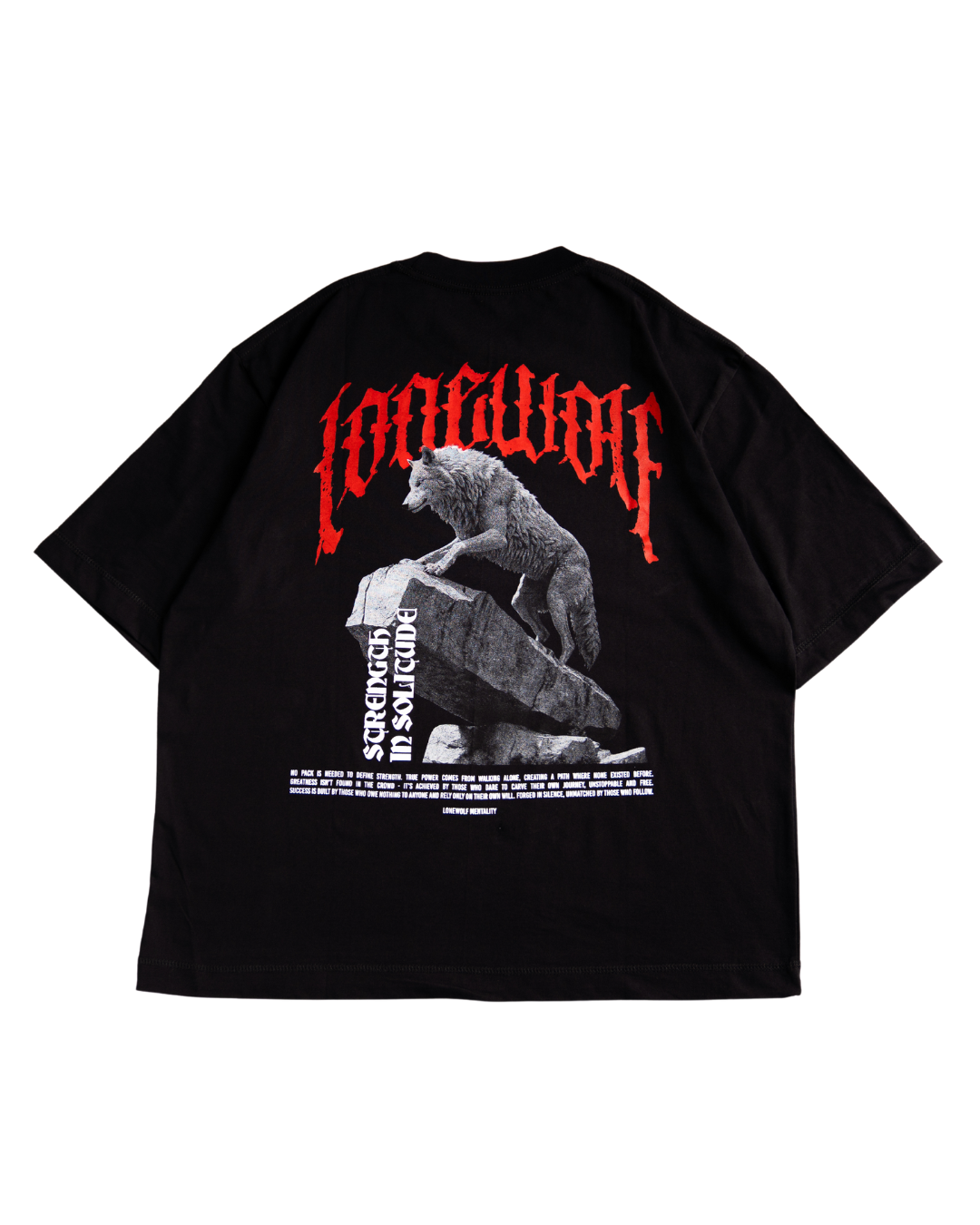 LONEWOLF STATUE OVERSIZED TEE